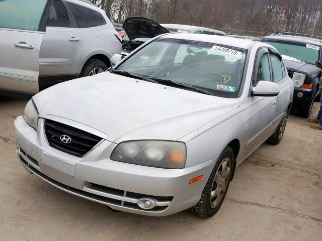 KMHDN46D64U788670 - 2004 HYUNDAI ELANTRA SILVER photo 2