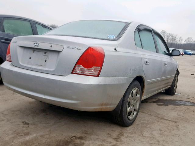 KMHDN46D64U788670 - 2004 HYUNDAI ELANTRA SILVER photo 4