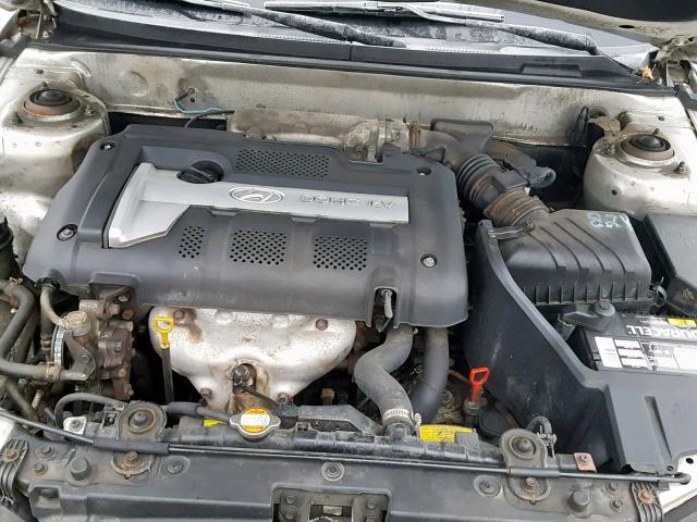 KMHDN46D64U788670 - 2004 HYUNDAI ELANTRA SILVER photo 7