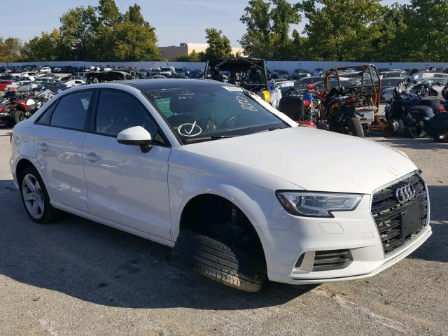 WAUAUHFF1H1033563 - 2017 AUDI A3 PREMIUM WHITE photo 1