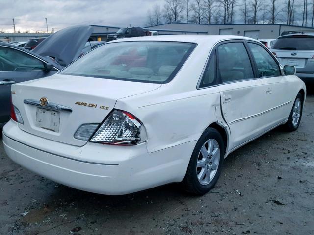 4T1BF28B9YU063249 - 2000 TOYOTA AVALON XL WHITE photo 4