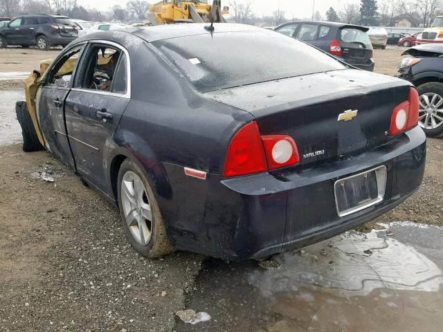 1G1ZG57B89F259474 - 2009 CHEVROLET MALIBU LS შავი ფოტო 3