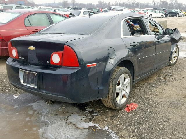 1G1ZG57B89F259474 - 2009 CHEVROLET MALIBU LS შავი ფოტო 4