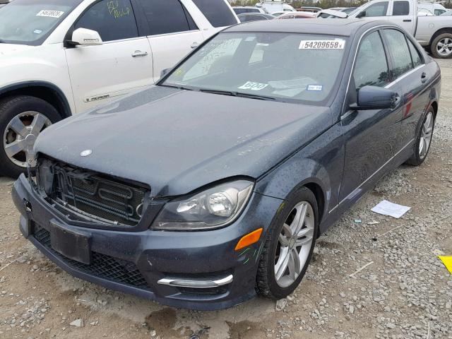 WDDGF4HB9DA765269 - 2013 MERCEDES-BENZ C 250 BLACK photo 2