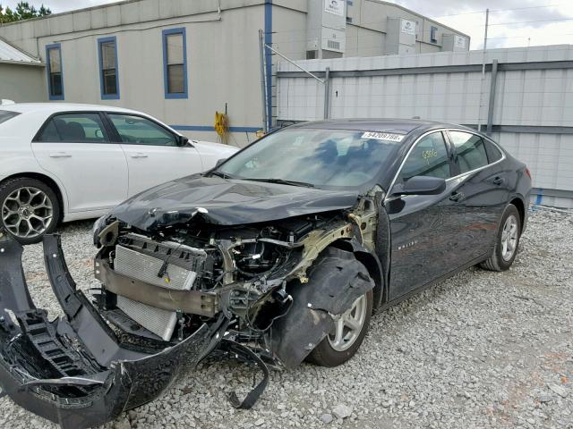 1G1ZB5ST4JF178474 - 2018 CHEVROLET MALIBU LS BLACK photo 2