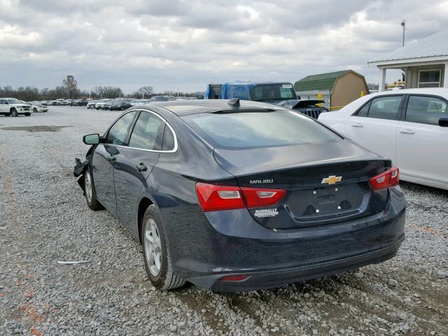 1G1ZB5ST4JF178474 - 2018 CHEVROLET MALIBU LS BLACK photo 3