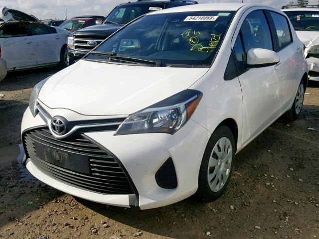 VNKKTUD33HA075350 - 2017 TOYOTA YARIS L WHITE photo 2