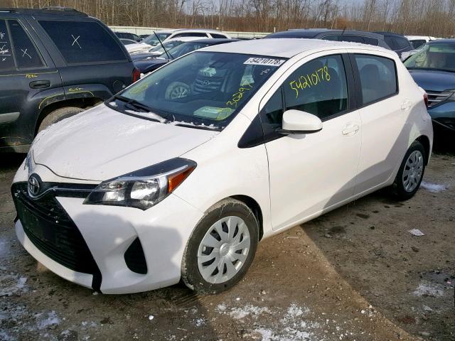 VNKKTUD30HA085401 - 2017 TOYOTA YARIS L WHITE photo 2