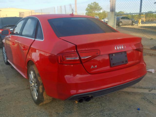 WAUAFAFL6FN020899 - 2015 AUDI A4 PREMIUM RED photo 3