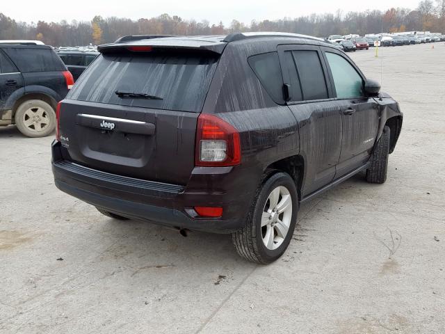 1C4NJDBB6ED615984 - 2014 JEEP COMPASS SP BROWN photo 4