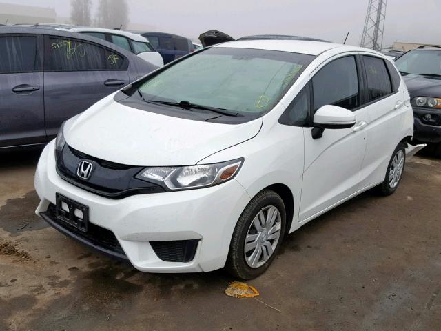 JHMGK5H5XGS004253 - 2016 HONDA FIT LX WHITE photo 2