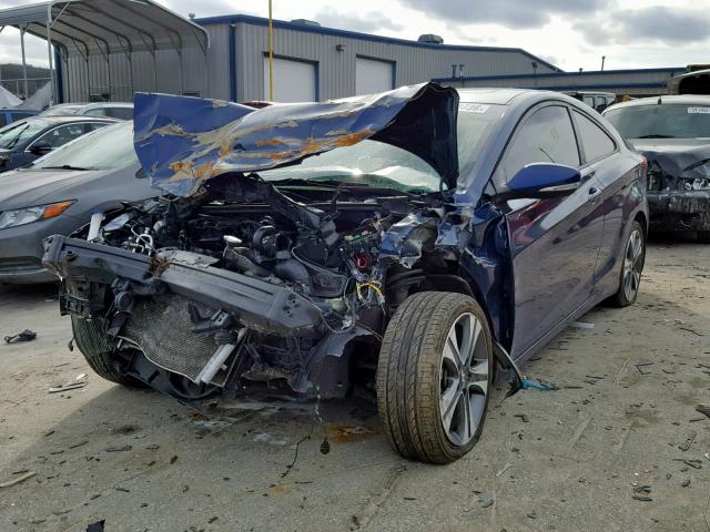 KMHDH6AE4DU015912 - 2013 HYUNDAI ELANTRA CO BLUE photo 2