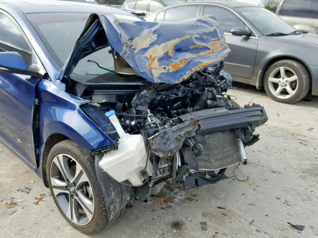 KMHDH6AE4DU015912 - 2013 HYUNDAI ELANTRA CO BLUE photo 9