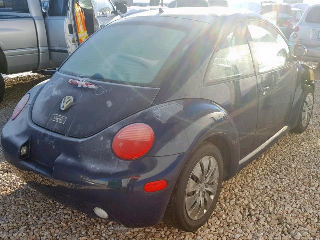 3VWCF21C2YM454966 - 2000 VOLKSWAGEN NEW BEETLE ლურჯი ფოტო 4