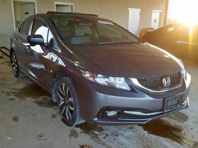 19XFB2F98EE006021 - 2014 HONDA CIVIC EXL GRAY photo 1