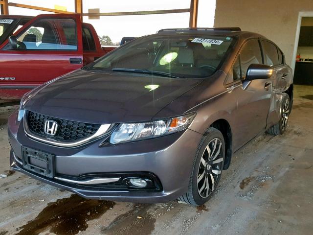 19XFB2F98EE006021 - 2014 HONDA CIVIC EXL GRAY photo 2