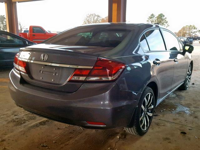 19XFB2F98EE006021 - 2014 HONDA CIVIC EXL GRAY photo 4