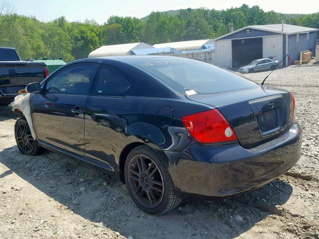 JTKDE167570172542 - 2007 TOYOTA SCION TC შავი ფოტო 3