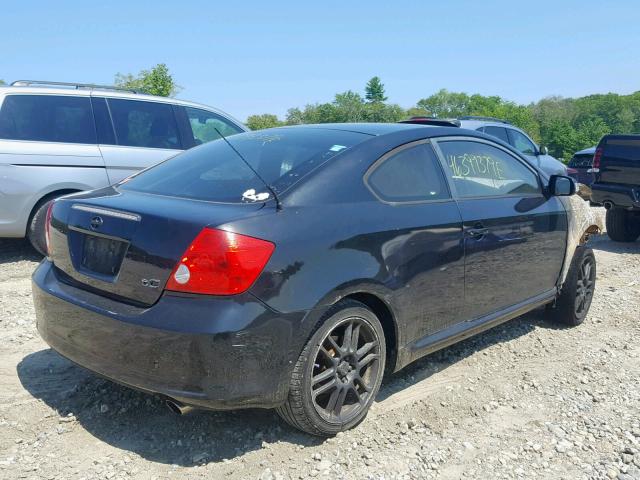 JTKDE167570172542 - 2007 TOYOTA SCION TC შავი ფოტო 4