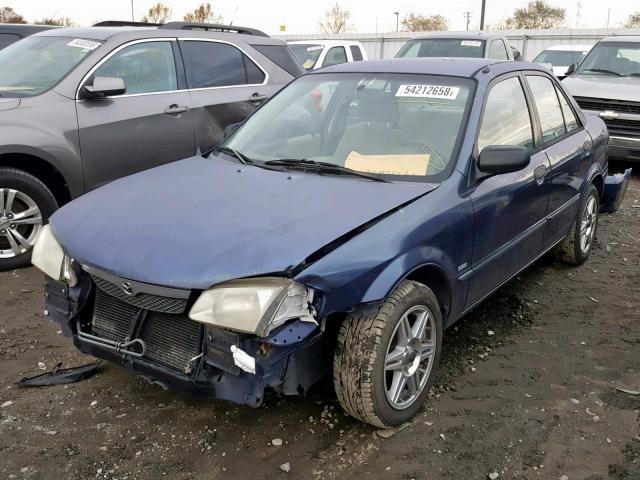 JM1BJ2222Y0226066 - 2000 MAZDA PROTEGE DX BLUE photo 2