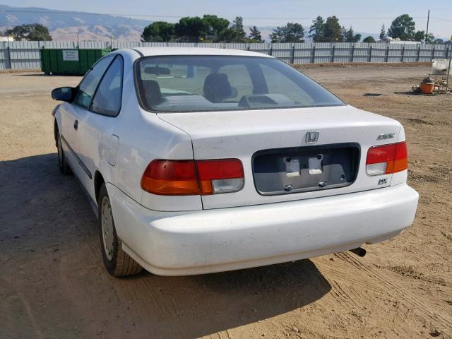 1HGEJ6223VL076906 - 1997 HONDA CIVIC DX WHITE photo 3