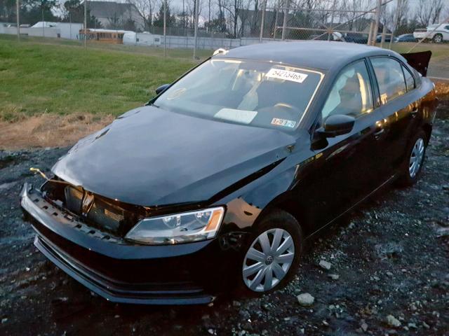 3VW1K7AJ3FM410955 - 2015 VOLKSWAGEN JETTA BASE 黑色 照片 2