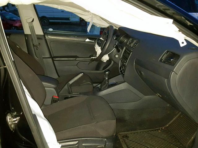 3VW1K7AJ3FM410955 - 2015 VOLKSWAGEN JETTA BASE 黑色 照片 5