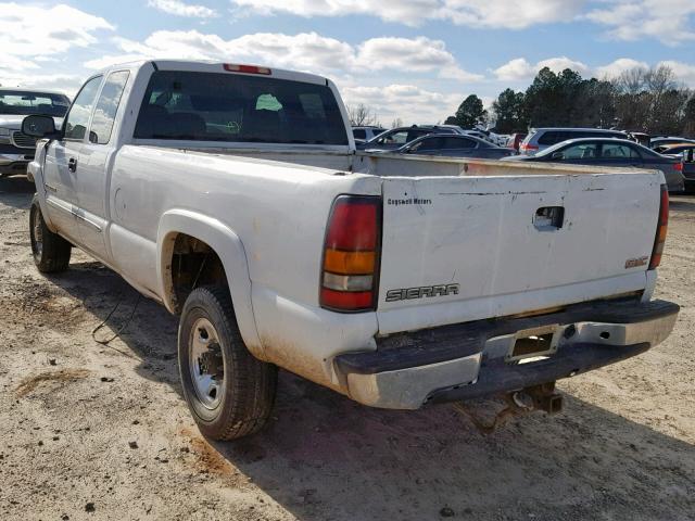 1GTHC29U15E196052 - 2005 GMC SIERRA C25 WHITE photo 3