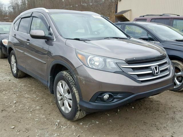 2HKRM4H77EH623100 - 2014 HONDA CR-V EXL BROWN photo 1