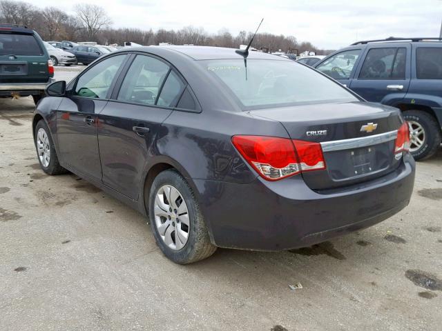 1G1PA5SH9E7174670 - 2014 CHEVROLET CRUZE LS CHARCOAL photo 3