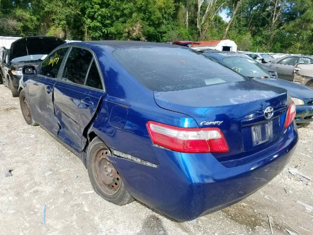 4T4BE46K69R103375 - 2009 TOYOTA CAMRY BASE BLUE photo 3