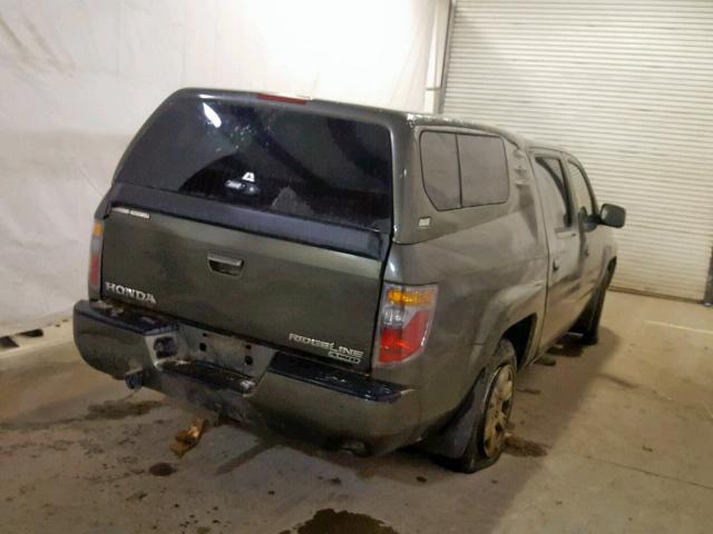 2HJYK16416H537652 - 2006 HONDA RIDGELINE CHARCOAL photo 4