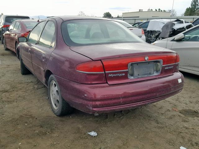 1MEFM6531YK617667 - 2000 MERCURY MYSTIQUE G RED photo 3