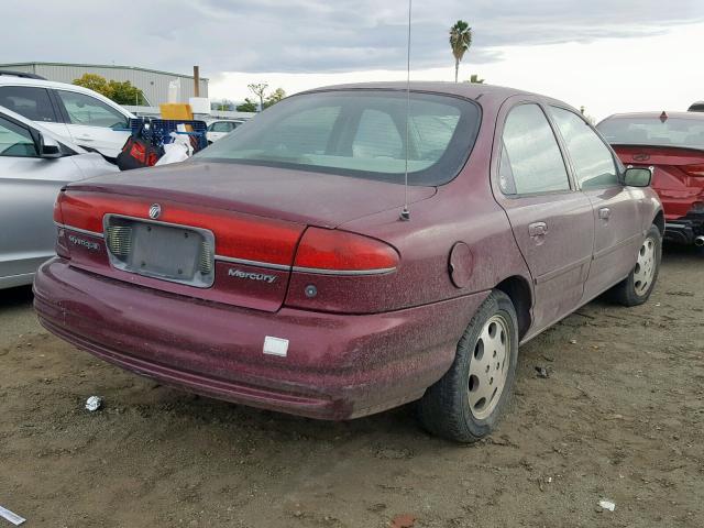 1MEFM6531YK617667 - 2000 MERCURY MYSTIQUE G RED photo 4