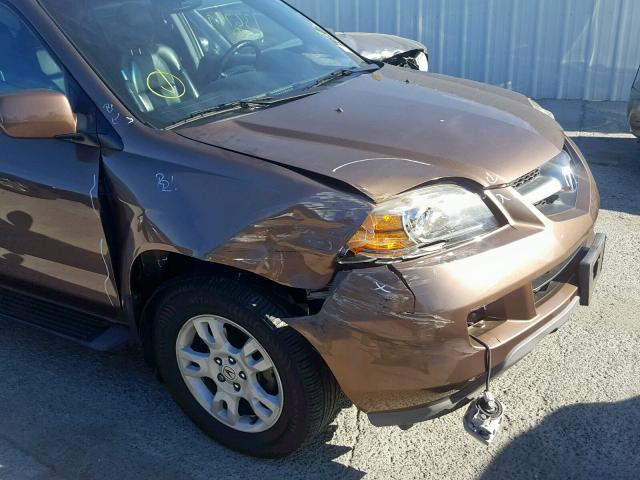 2HNYD18874H502667 - 2004 ACURA MDX TOURIN BROWN photo 9