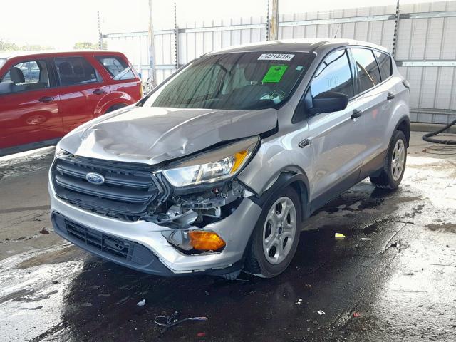 1FMCU0F73HUB36743 - 2017 FORD ESCAPE S SILVER photo 2