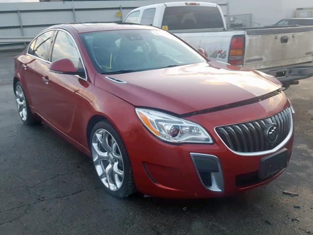 2G4GU5GXXE9215543 - 2014 BUICK REGAL GS RED photo 1