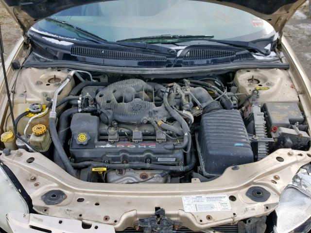 1C3EL55U21N693068 - 2001 CHRYSLER SEBRING LX GOLD photo 7