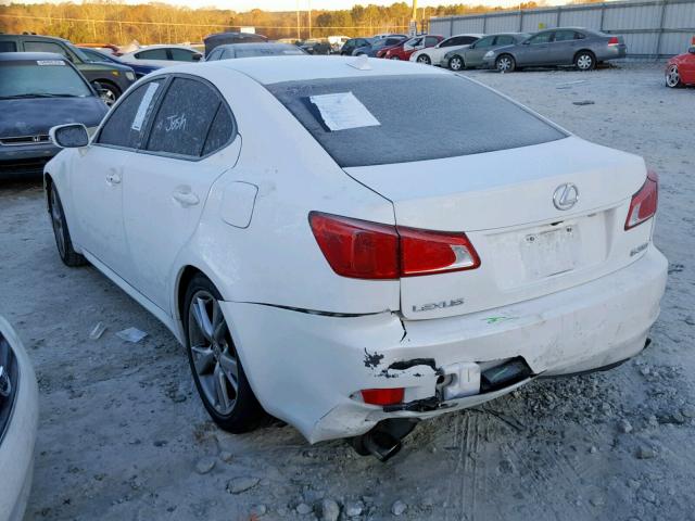 JTHBF5C22A2096719 - 2010 LEXUS IS 250 WHITE photo 3