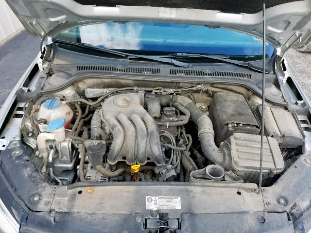 3VW1K7AJ6BM305742 - 2011 VOLKSWAGEN JETTA BASE 银色 照片 7