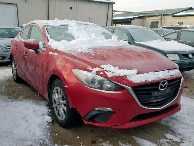 JM1BM1V71E1150287 - 2014 MAZDA 3 TOURING RED photo 1