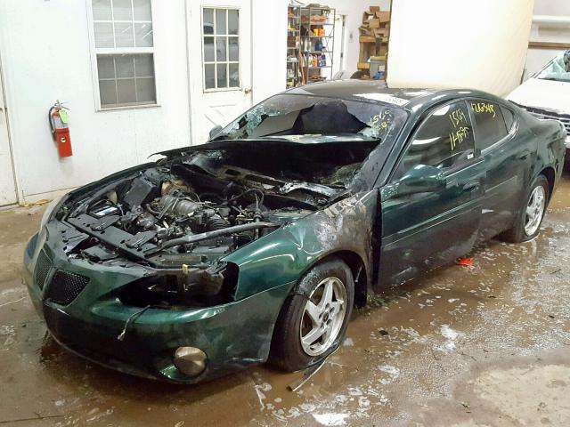 2G2WP522541149200 - 2004 PONTIAC GRAND PRIX GREEN photo 2