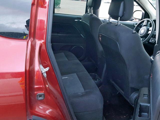 1C4NJCBA9GD525085 - 2016 JEEP COMPASS SP 勃艮第红 照片 6