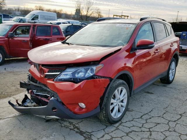 2T3DFREV8DW073014 - 2013 TOYOTA RAV4 LIMIT RED photo 2