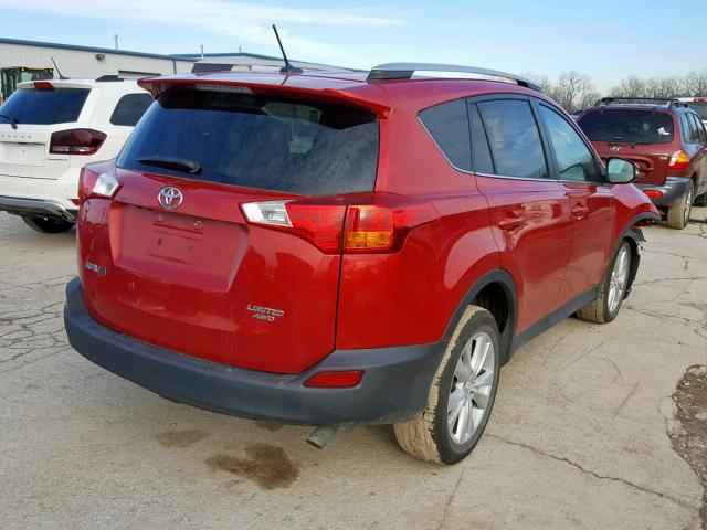 2T3DFREV8DW073014 - 2013 TOYOTA RAV4 LIMIT RED photo 4