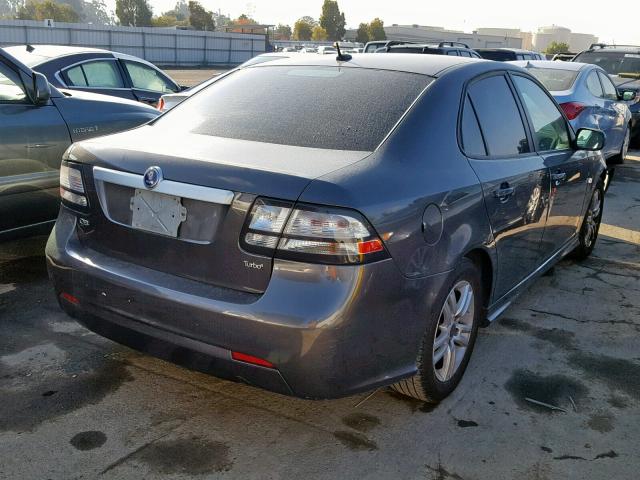 YS3FA4CY7B1312516 - 2011 SAAB 9-3 2.0T CHARCOAL photo 4