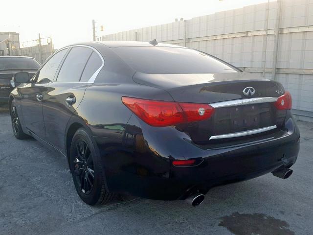 JN1BV7AP8EM687178 - 2014 INFINITI Q50 BASE BLACK photo 3