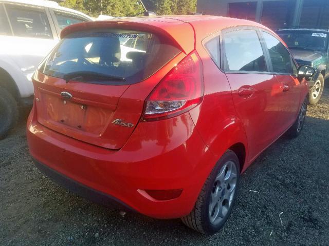3FADP4FJXCM196332 - 2012 FORD FIESTA SES RED photo 4