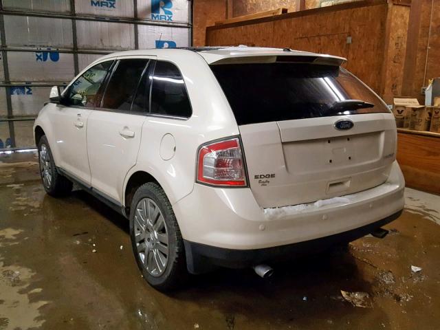 2FMDK39C78BB20152 - 2008 FORD EDGE LIMIT WHITE photo 3