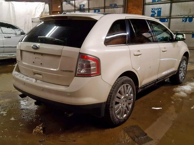 2FMDK39C78BB20152 - 2008 FORD EDGE LIMIT WHITE photo 4